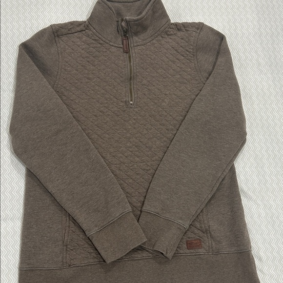 L.L. Bean Taupe Quilted Pullover - Picture 5 of 8